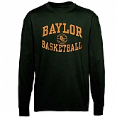 Baylor Bears Reversal Basketball Long Sleeve WEM T-Shirt - Green,baseball caps,new era cap wholesale,wholesale hats